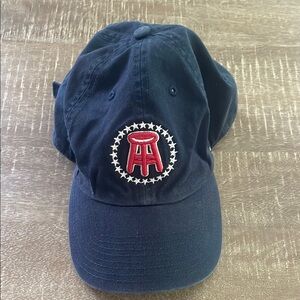 Barstool Sports Navy Baseball Cap with Red & White Logo, One Size Fits All